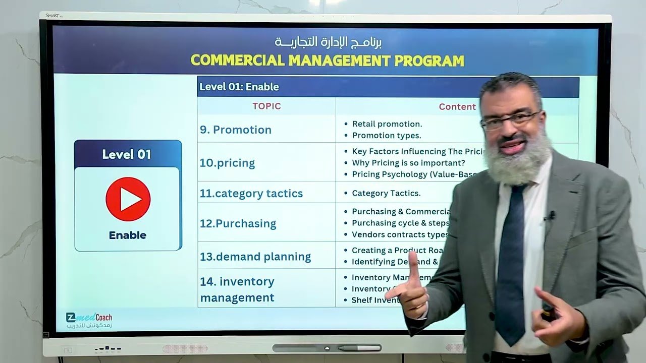 برنامج الإدارة التجارية | Commercial management program